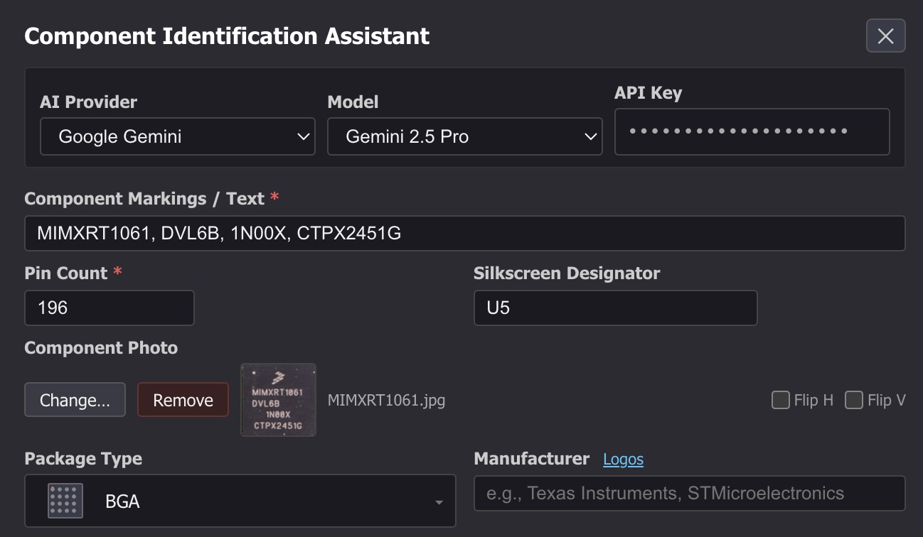 Component Identification Assistant
