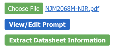AI Extract from Datasheet
