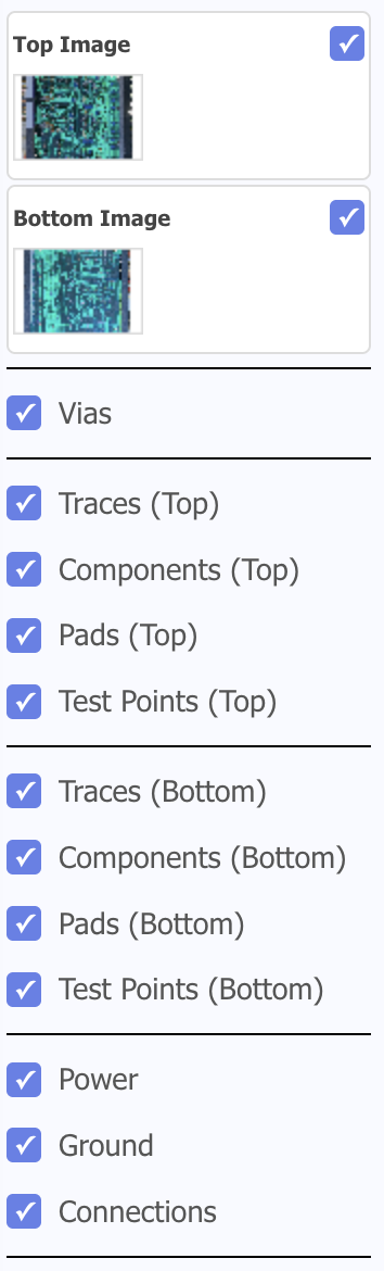 Layer Controls Panel