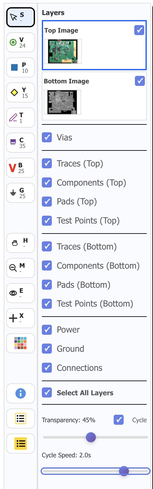 Layer Controls Panel
